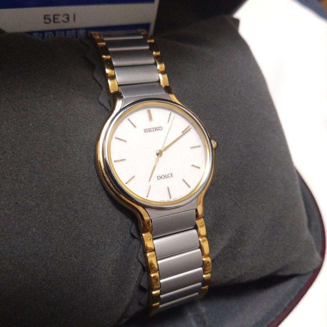 SEIKO Dolce Full Komma Quartz Watch & 3.2cm Size / 20cm Wrist Authentic