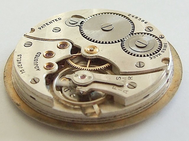 Cyma cal.777 J.W. Benson 17”’ pocket watch movement, dial & hands, working