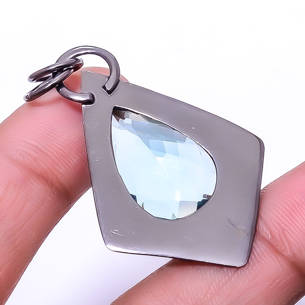 Apatite 925 Sterling Silver Handmade Pendant 1.95″ P26416747, Christmas Gift