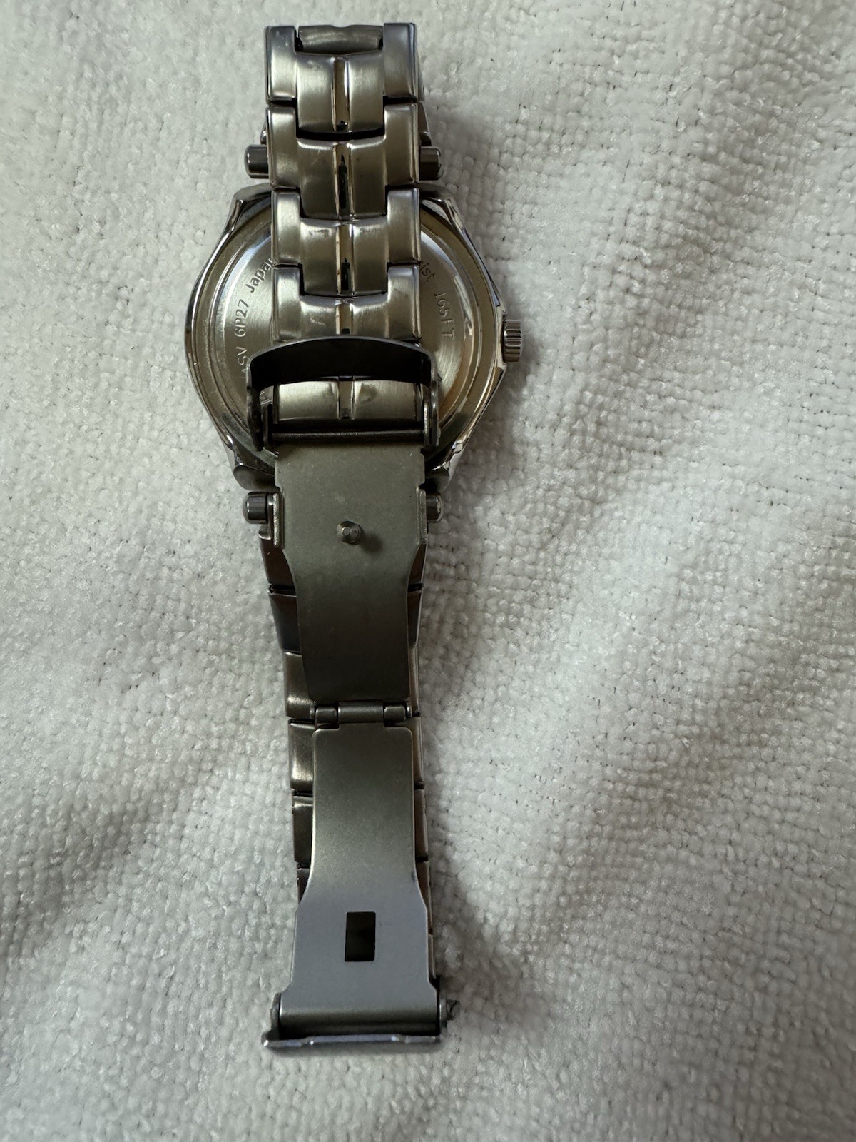 Men’s Armitron Heavy Stainless Steel Watch w/ Tachymeter Fixed Bezel-20/4224SV