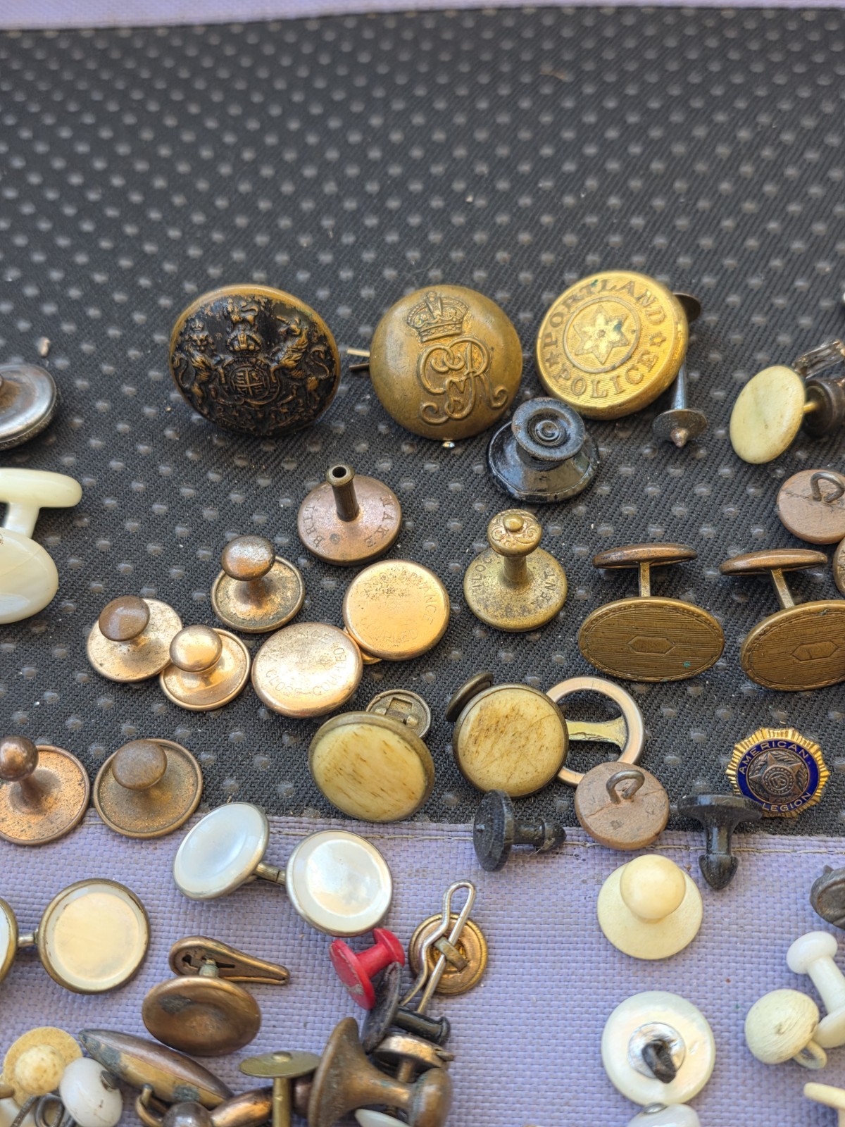 Vintage Victorian,Nouveau Cufflinks & Buttons Lot Pre Owned Condition D3