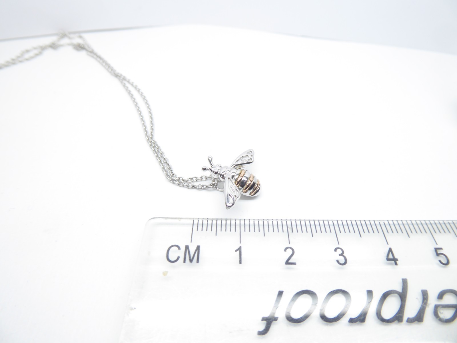 Clogau Gold Silver & 9ct Rose Gold Honey Bee Pendant 22″ Chain