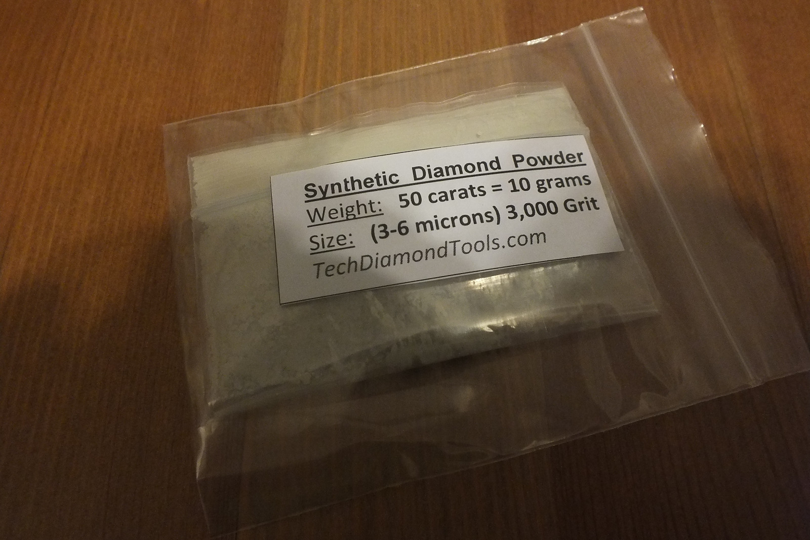 Diamond Powder Polishing Size 200.000 to 400 Grit, Mesh Weight 50 cts = 10 Gram