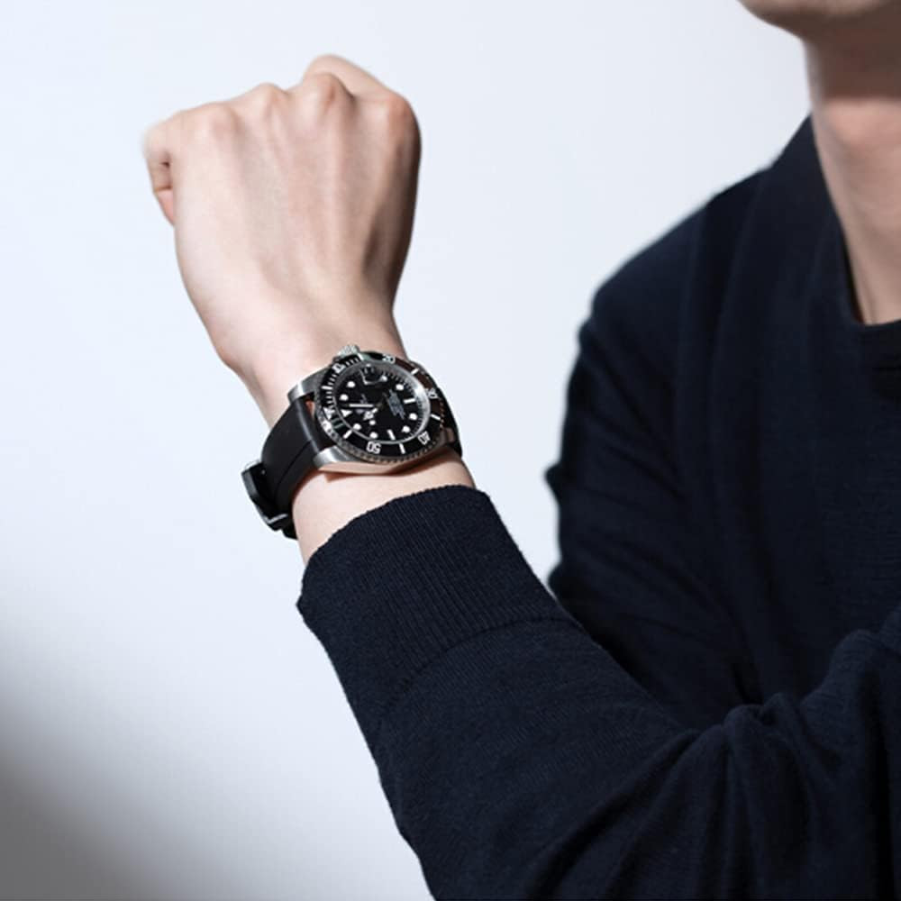Correa Reloj Caucho Fluoro FKM 19mm 22mm Liberacion Rapida Suave Durable
