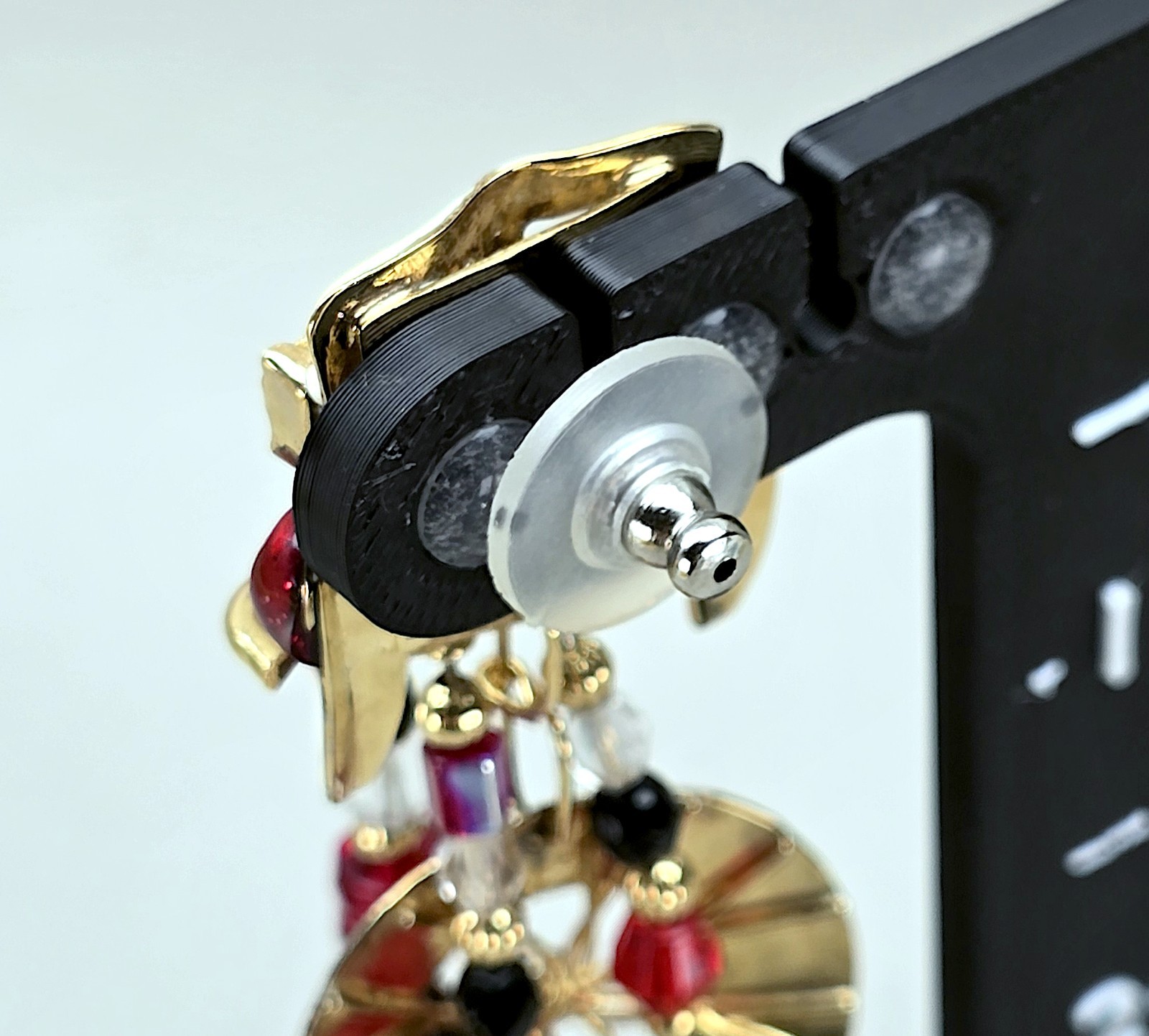 Earring Display Stand Clip On Pierced Jewelry Holder Reseller Photo Scale Slots