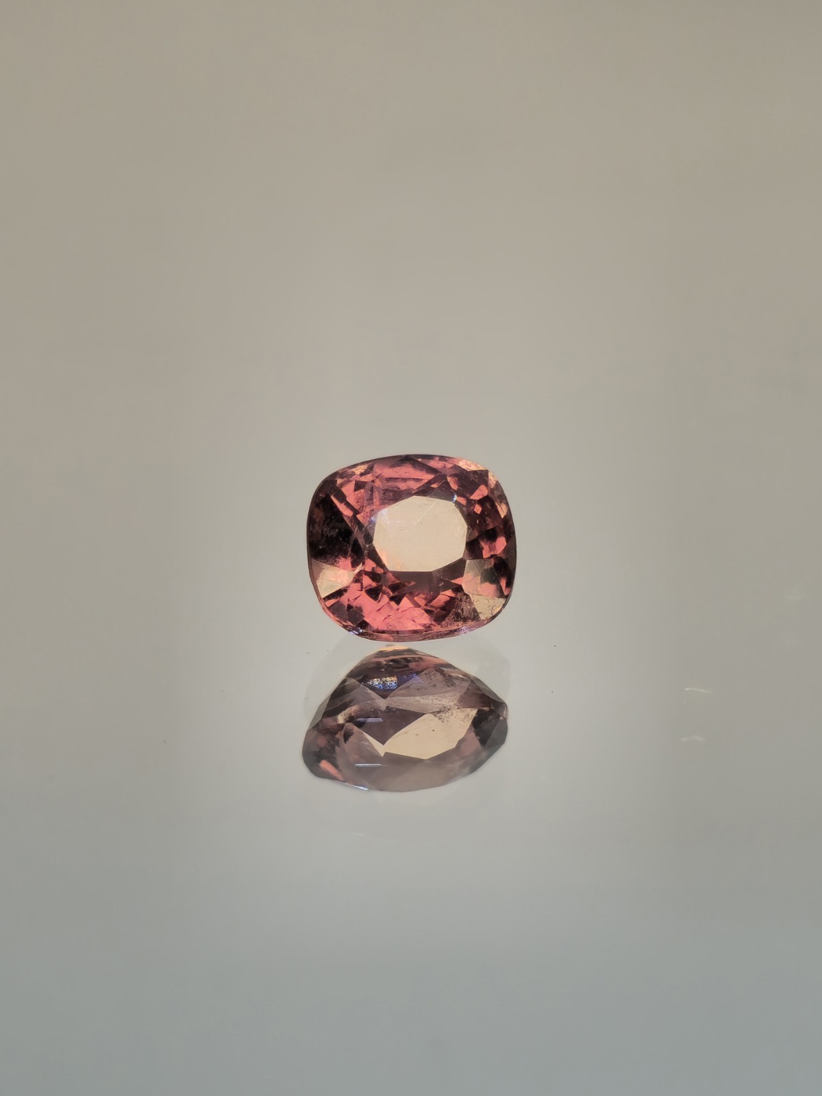 Untreated spinel Myanmar Dust Pink cushion cut natural gemstone Unique Color