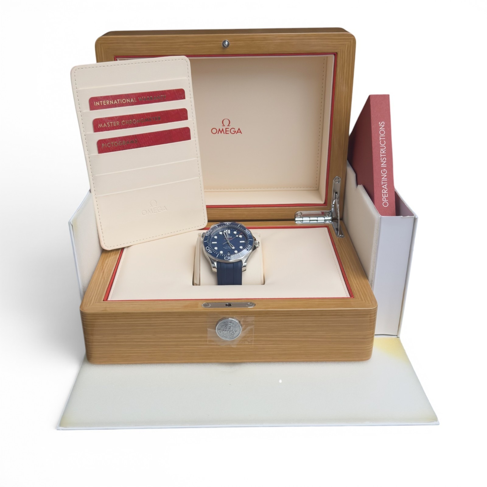 Omega Seamaster Diver 210.32.42.20.03.001 Steel Blue Co-Axial 42mm BOX + PAPERS