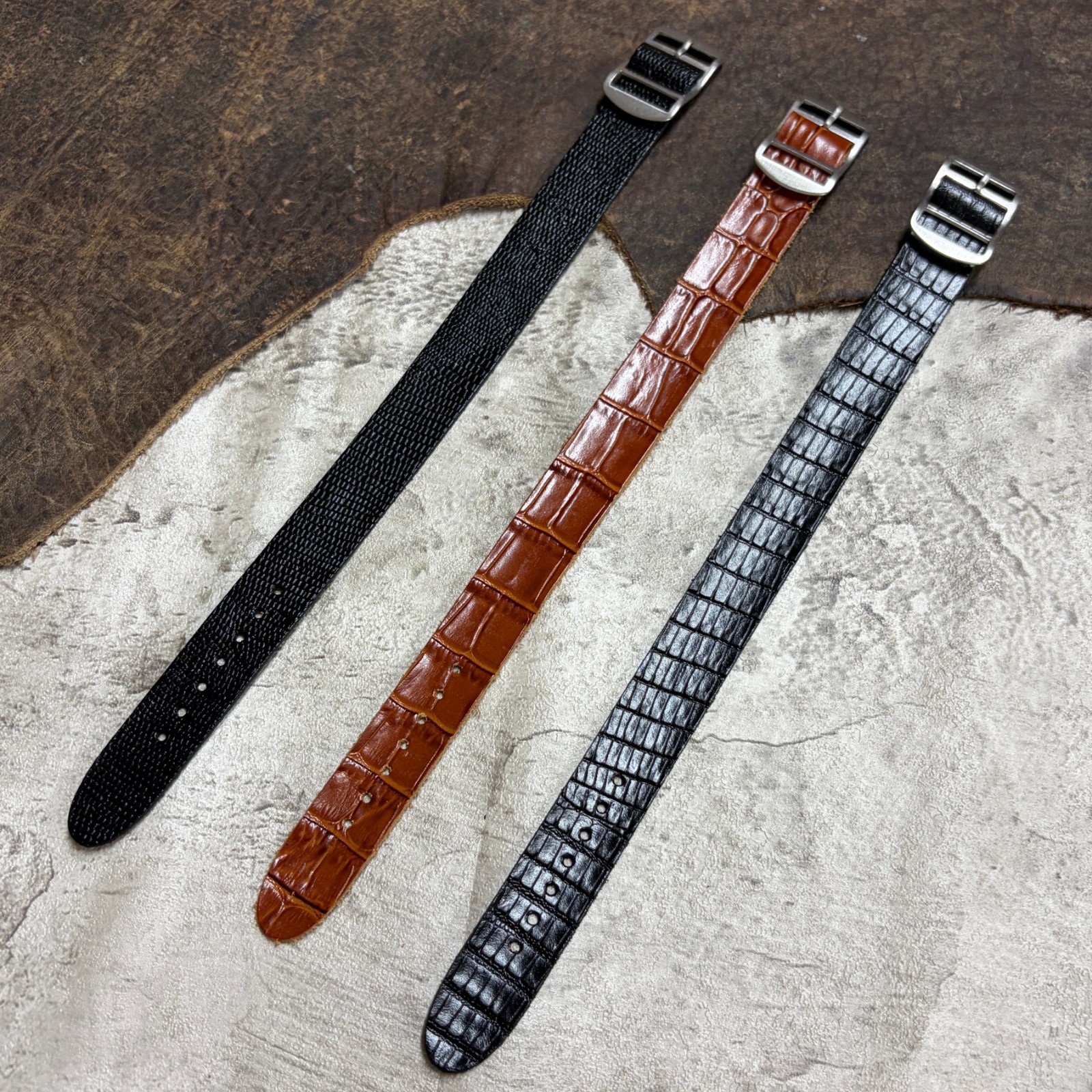 Size 14/16/18/20mm Handmade Vintage Leather Fixed Lug Watch Strap Band #138D