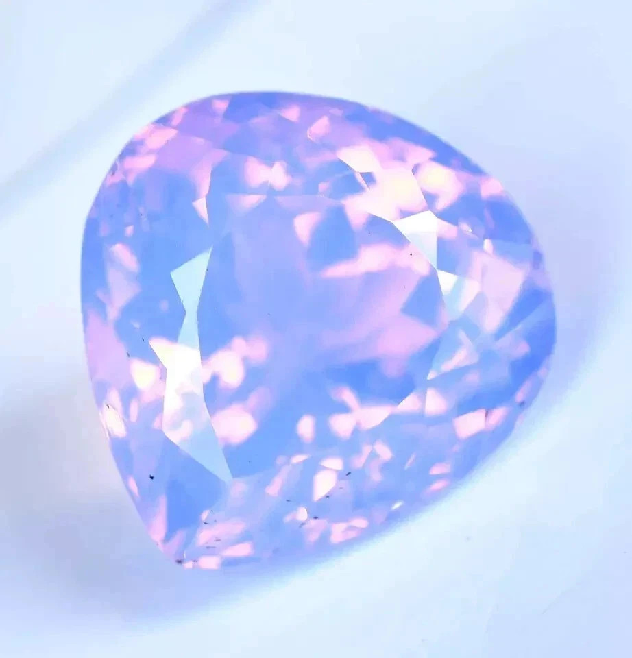 117.70 CT Flawless Pink Opal Pear Cut Certified Loose Gemstone