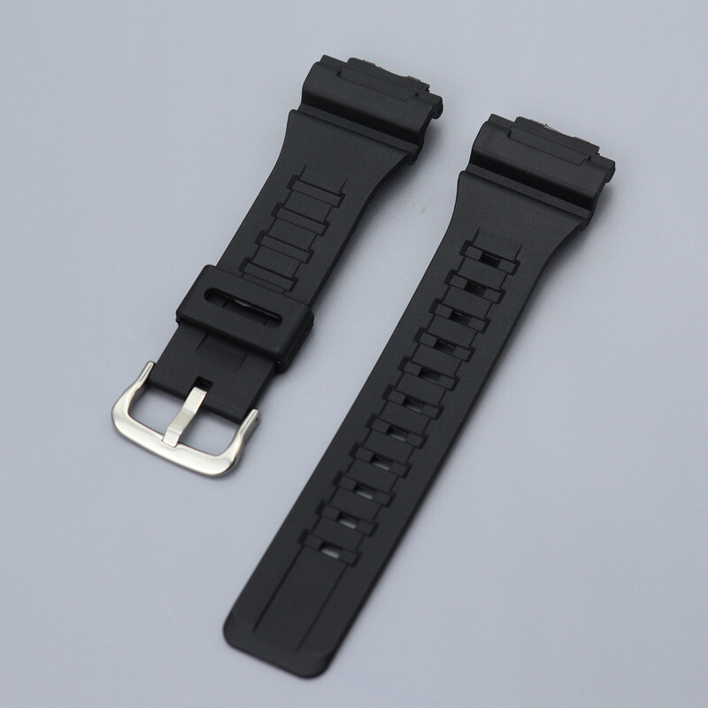For Casio AQS810 W-735 AEQ110 Rubber Solid Colour Watch Strap Connector 18mm