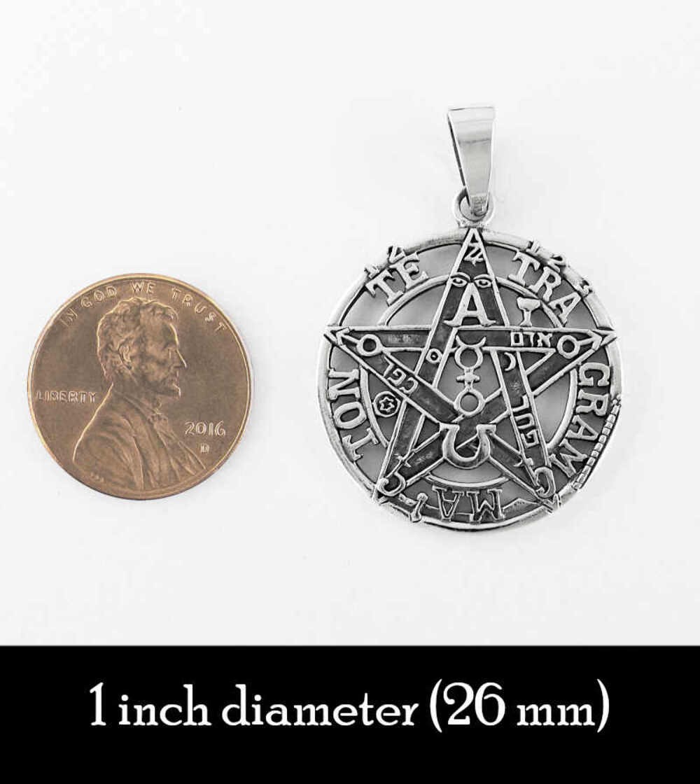 Tetragrammaton Yahweh HaShem Pendant ONLY No CHAIN Oxidized wh493