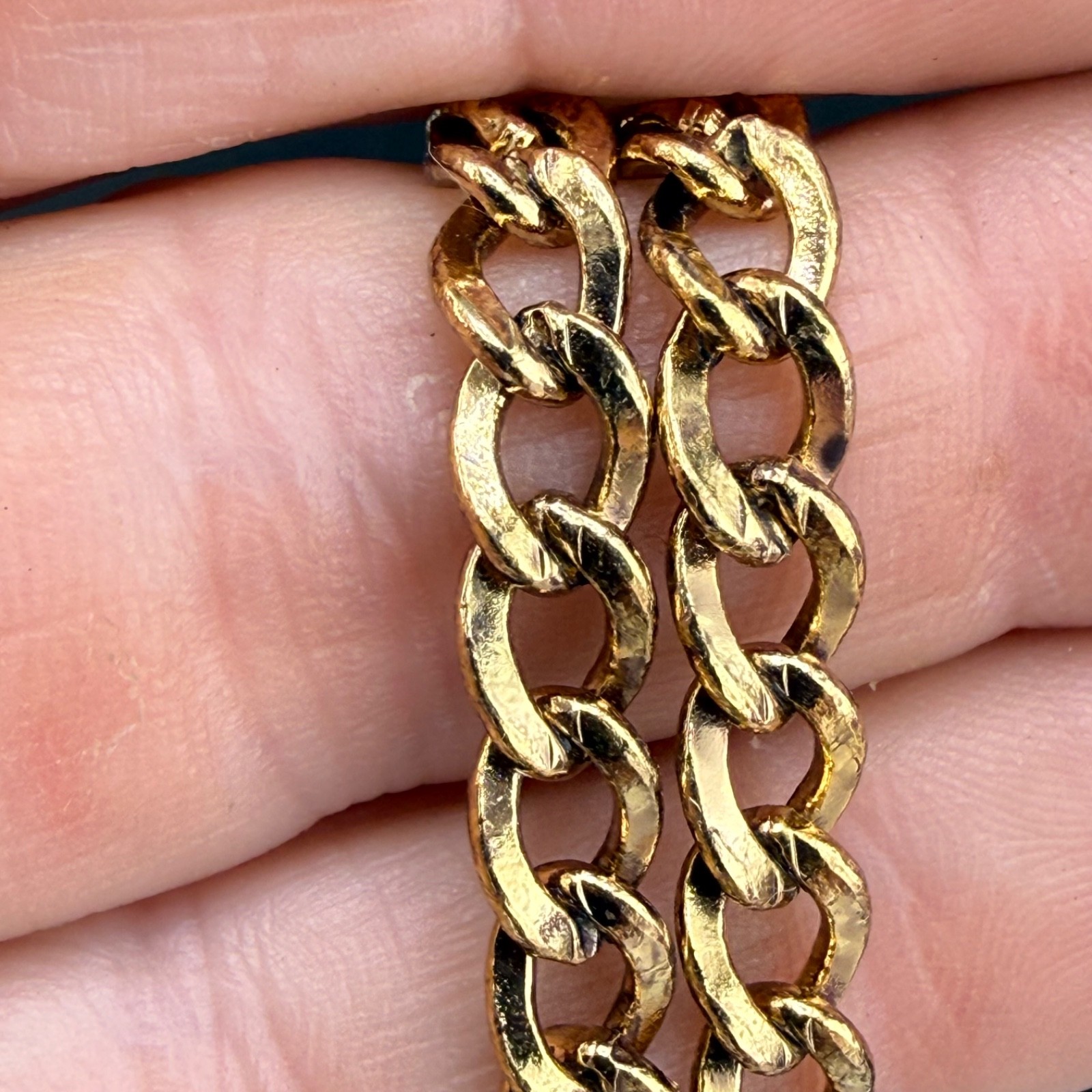 Vintage Gold Filled Charm Bracelet State of Ohio 5 Years of Service 7”
