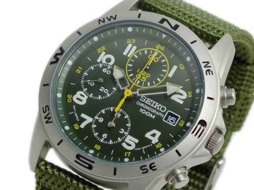 SEIKO Chronograph Men’s Watch SND377R Green