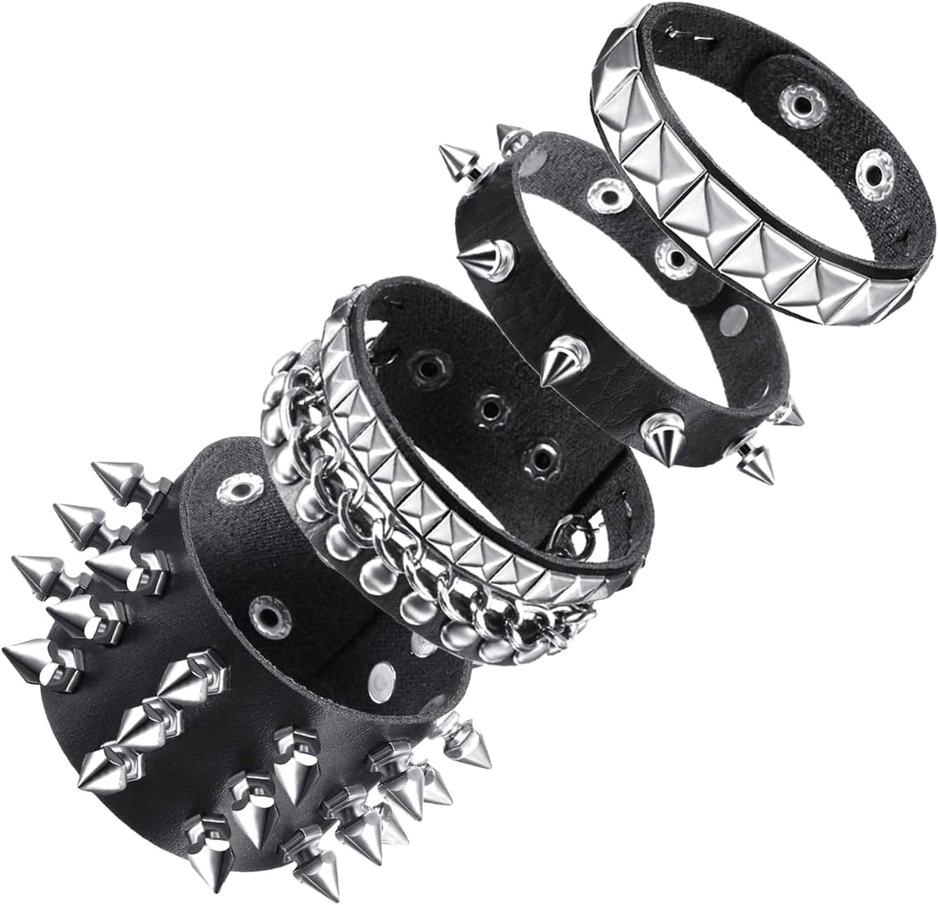 Emo Y2K Indie Grunge Studs Spiked Bracelet Goth Jewelry Accessories for Cool Roc