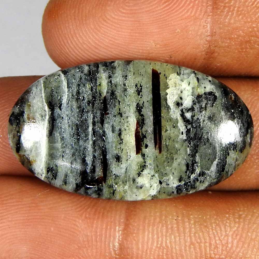 27.50 Ct Natural Iroan Astrophyllite Oval Cabochons 32x18x5 Loose Gemstone