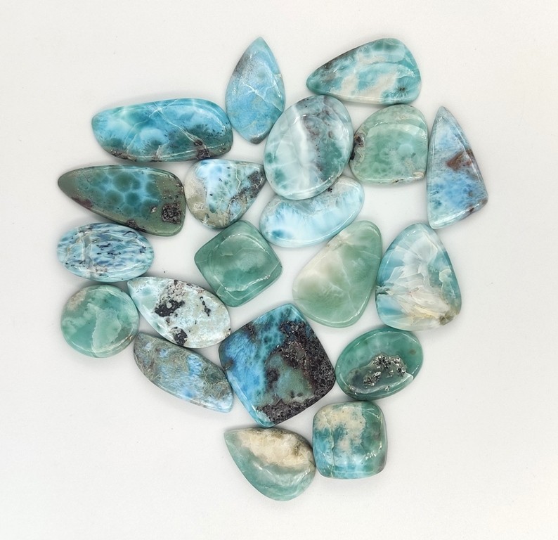 Natural Larimar Loose gemstones For Jewelry Making Wholesale Lot 71248