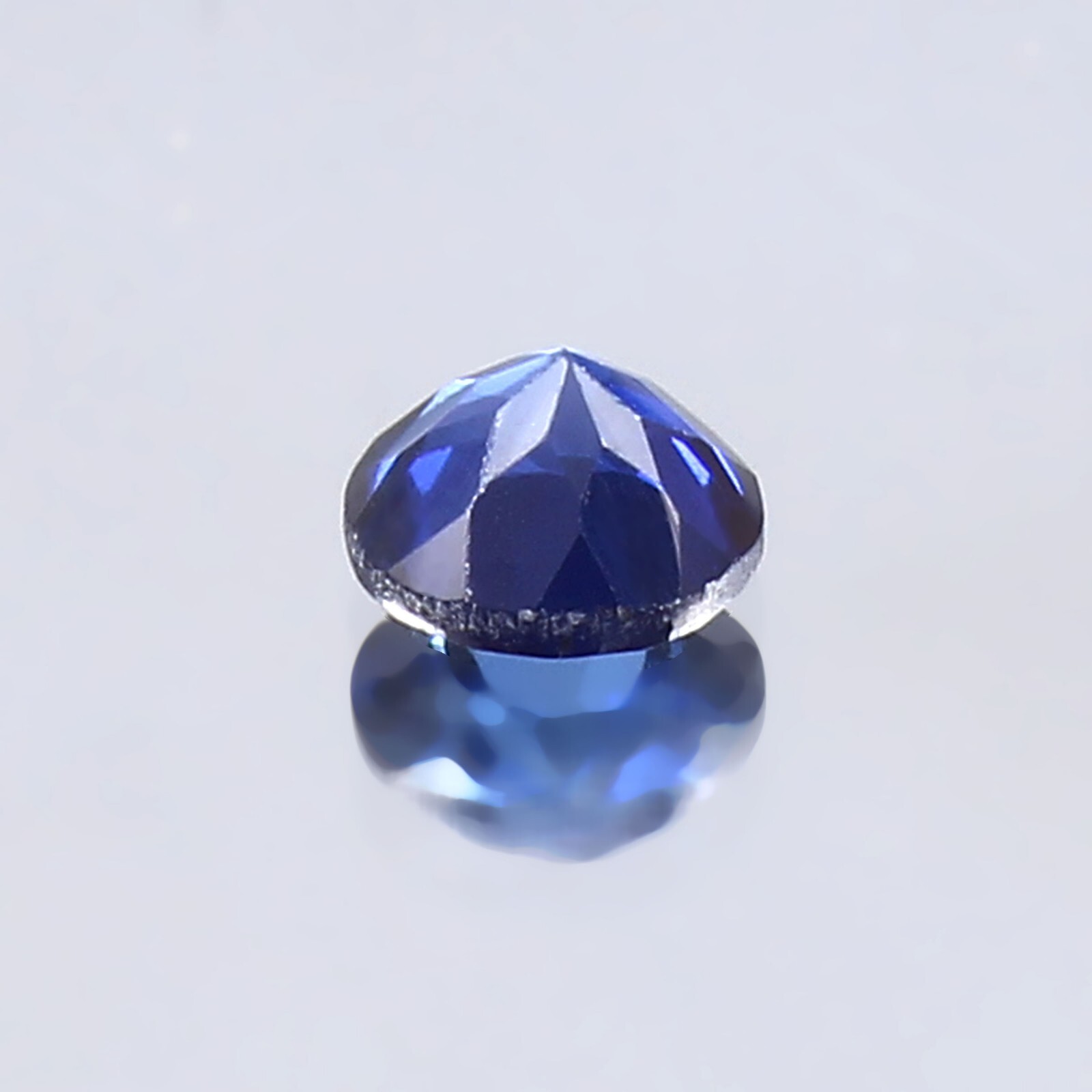 Natural Flawless Ceylon Blue Sapphire 5×5 MM Round Cut Loose Gemstone 0.50 Ct