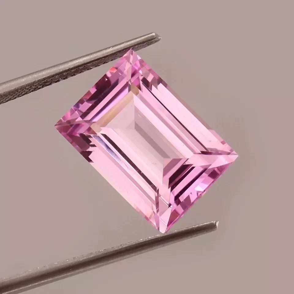 AAA+ 16 Ct+ Natural Flawless Madagascar Morganite Loose Emerald Cut Gemstone