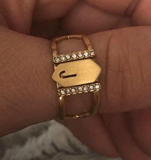 KEEP Collective GOLD RING Size M/L 7-9 Adjustable Charm Key Keeper NEW