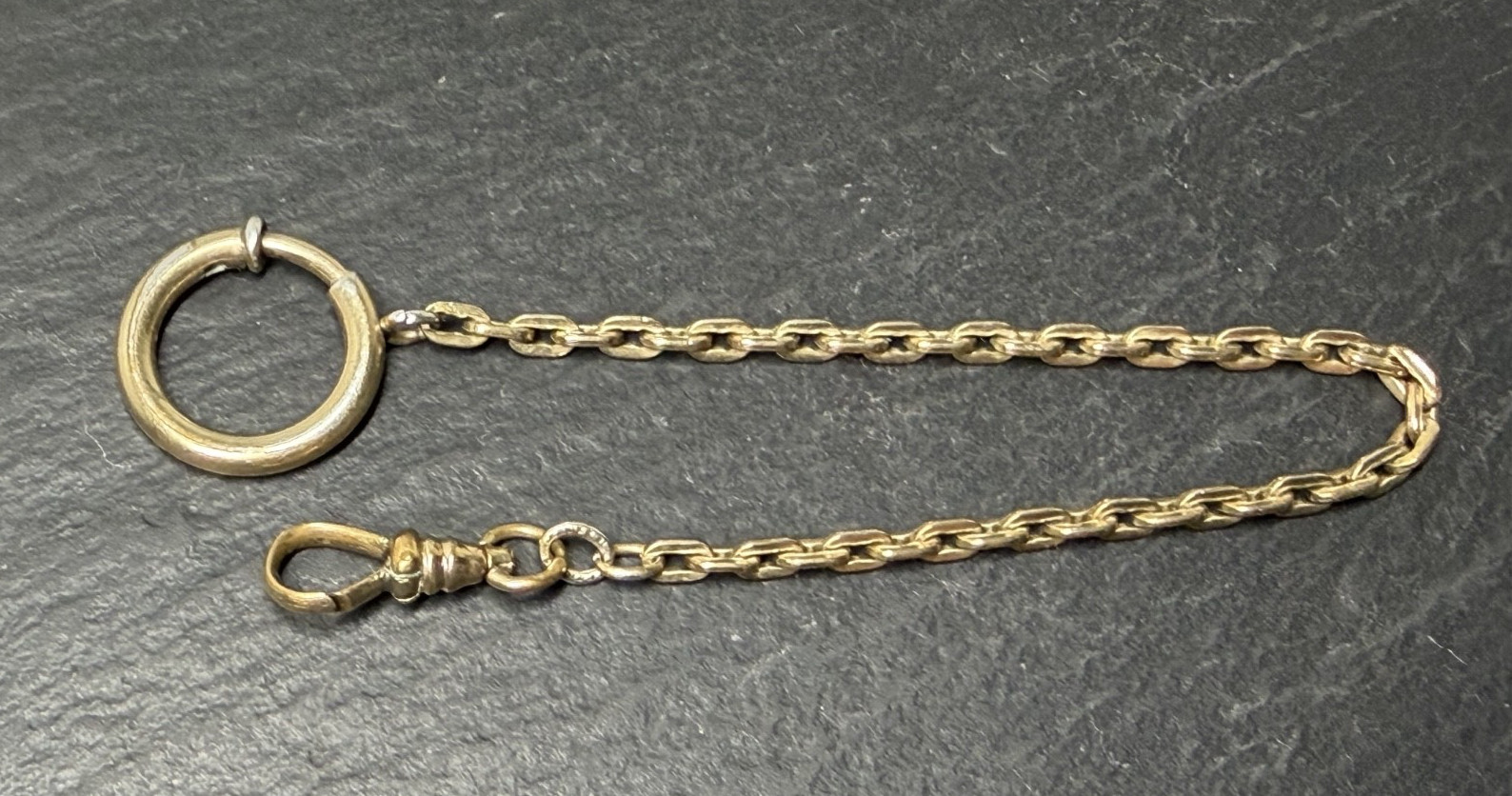 ANTIQUE 1/20 12K GOLD FILLED 7″ WATCH CHAIN P111