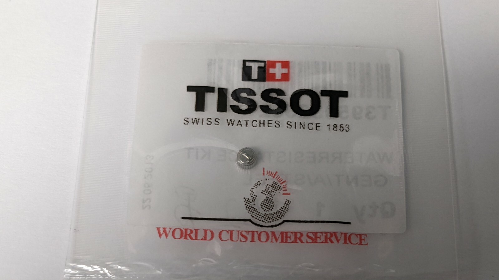 Tissot CROWN GENT S/S T395032582 water resistant NEW T52. SMALL approx 3mm diame