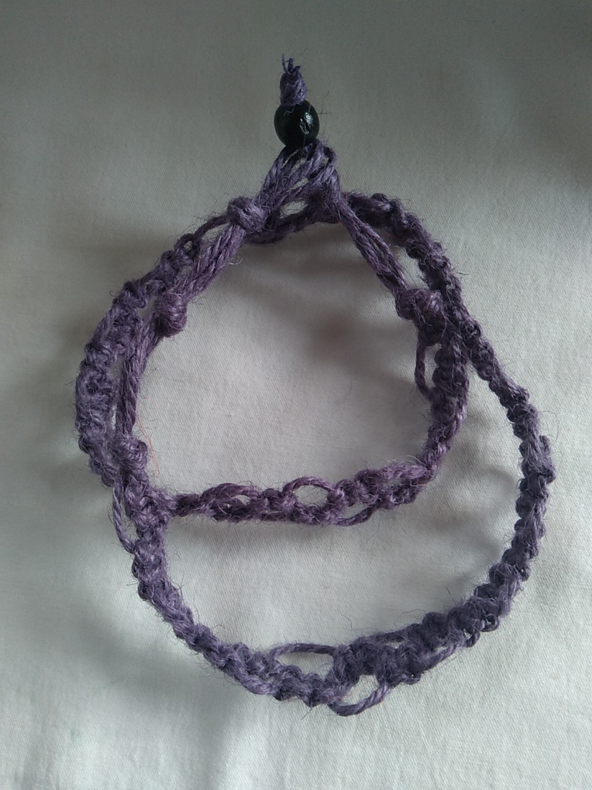 HEMP SURFER BOHO HIPPIE NECKLACE 24″ Unisex Braided Macrame US Gift Seller New