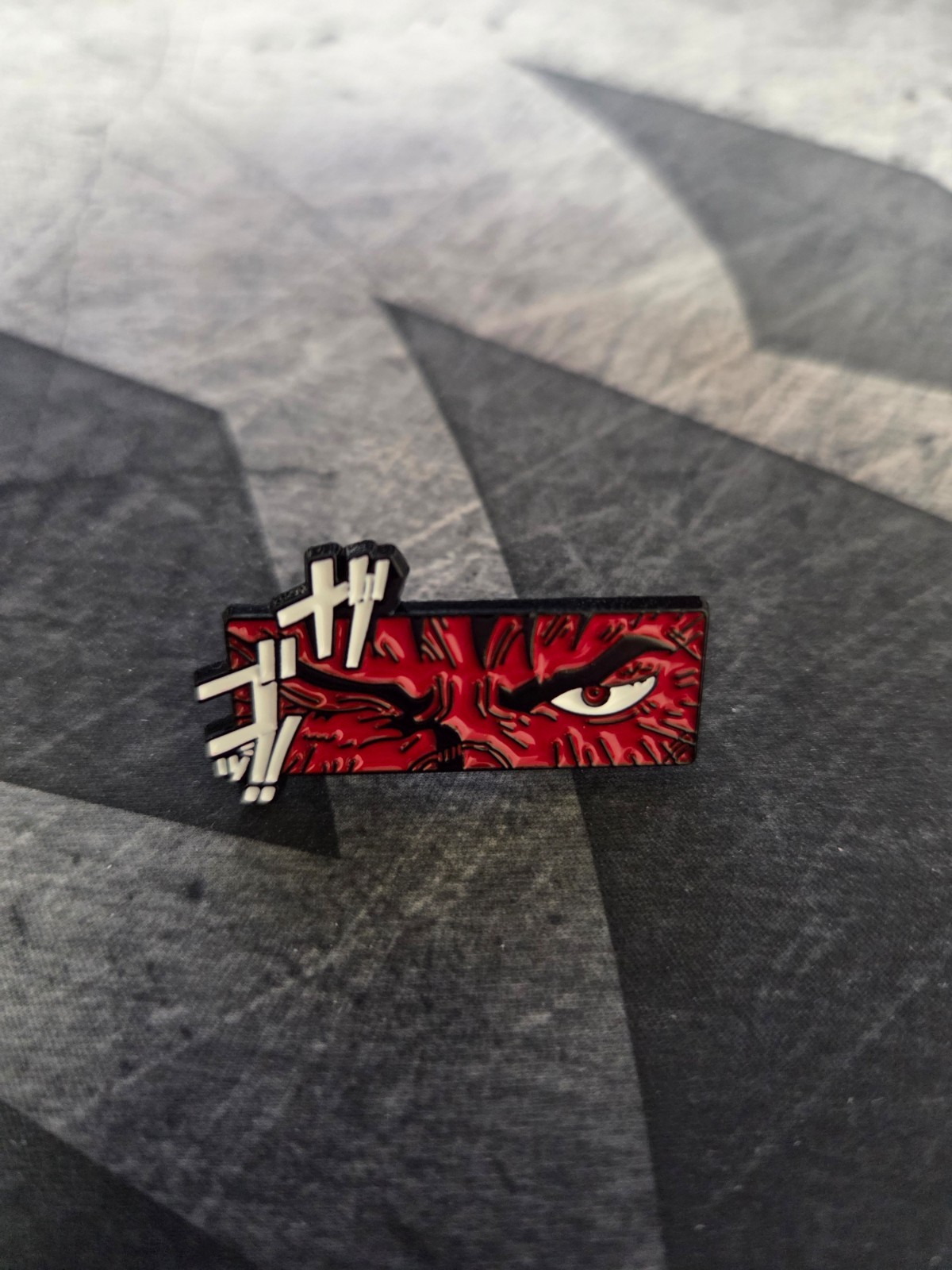 Berserk Anime Manga Guts Face Painted Enamel Metal Pin NEW