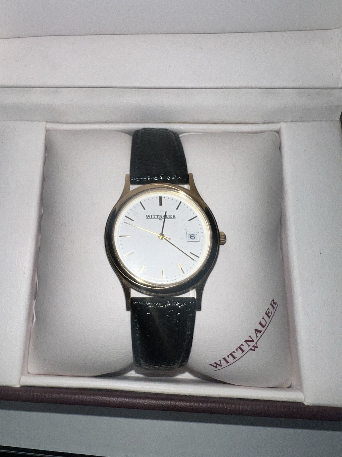 Wittnauer Swiss, gold and steel Swiss, special engraving 10 years at IBM