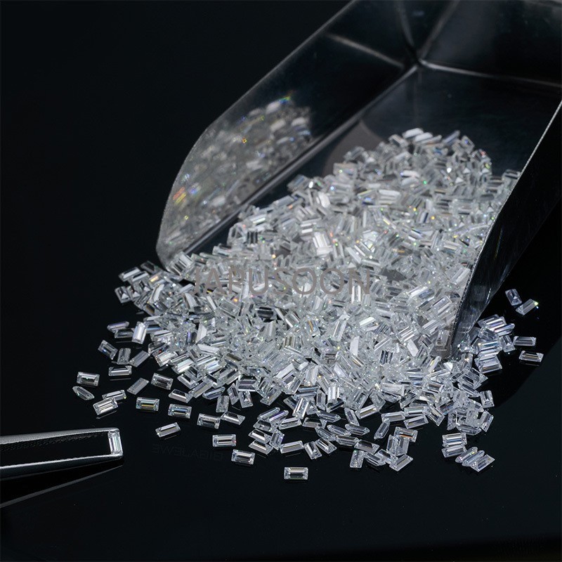 5~20pcs VVS1 D Color Excellent Baguette Cut Moissanite Loose Gemstones