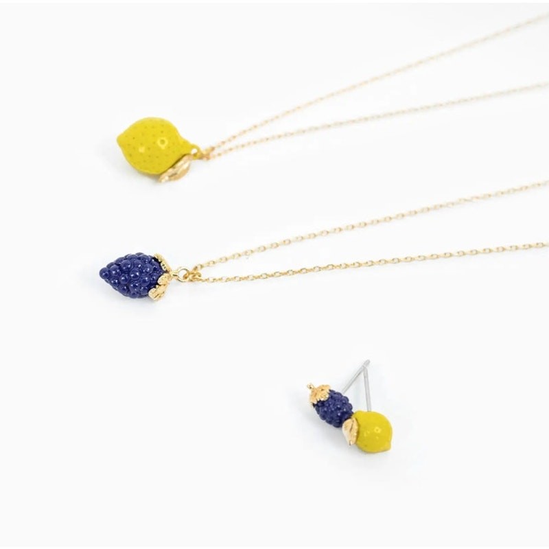 Zesty Babe Lemon Studs Earrings