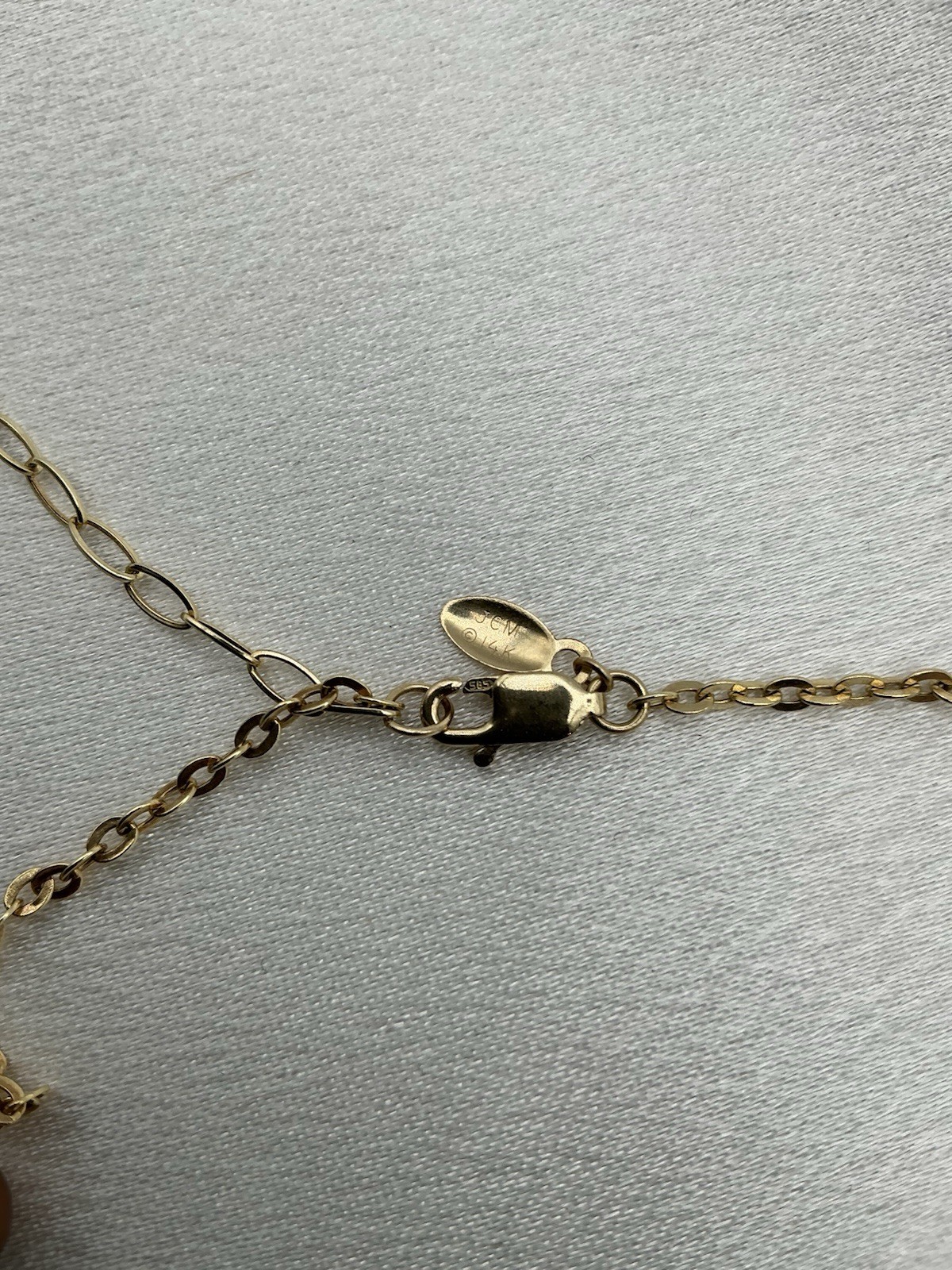 14K Gold Citrine & Pearl Station Necklace Jacmel Mauritius “Colors of Gold”