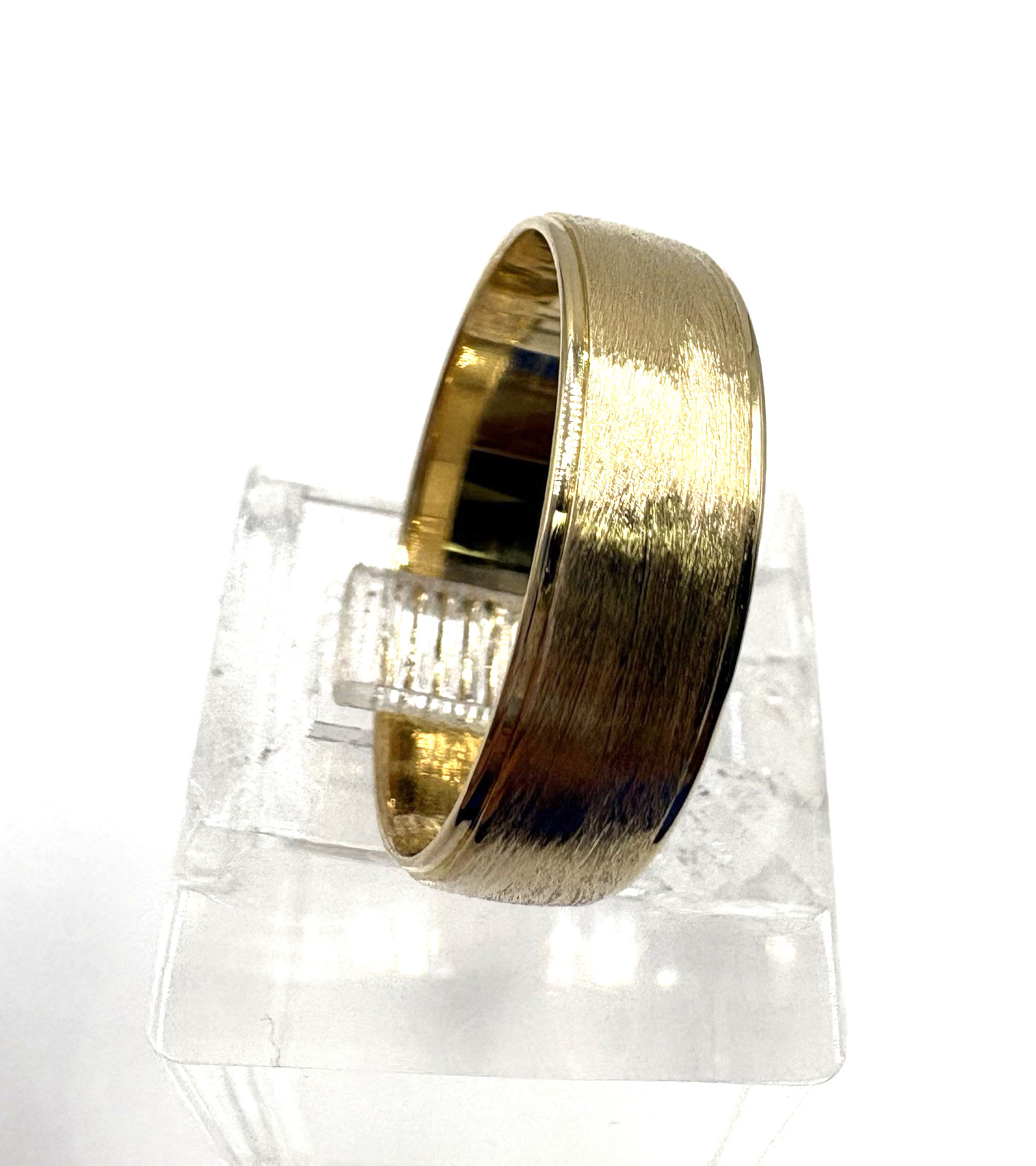 estate 14k yellow gold 6mm wedding band 4.2g sz9.5 $1399 #818 (24-hour shipping