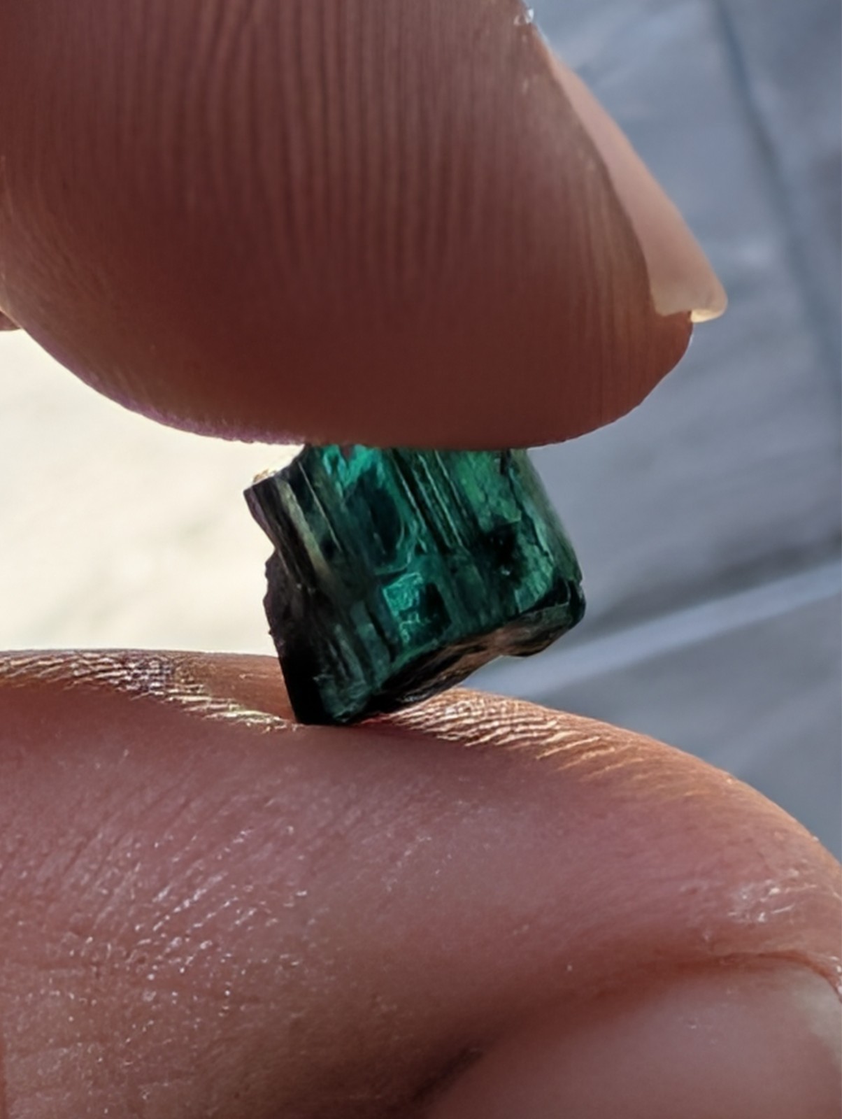 USA seller 3.77 ct IF flawless closed C tourmaline facet rough gemstone specimen