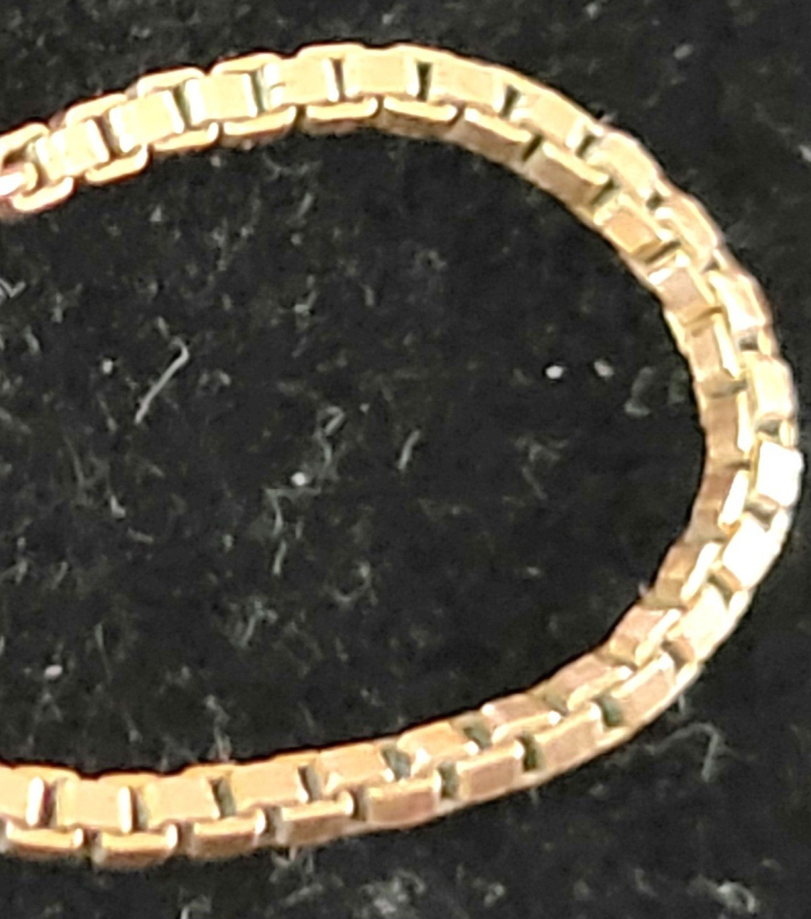 Vintage New Old Stock 14k Yellow Gold Filled Necklace 20″ Box Chain 2.5mm 5gr