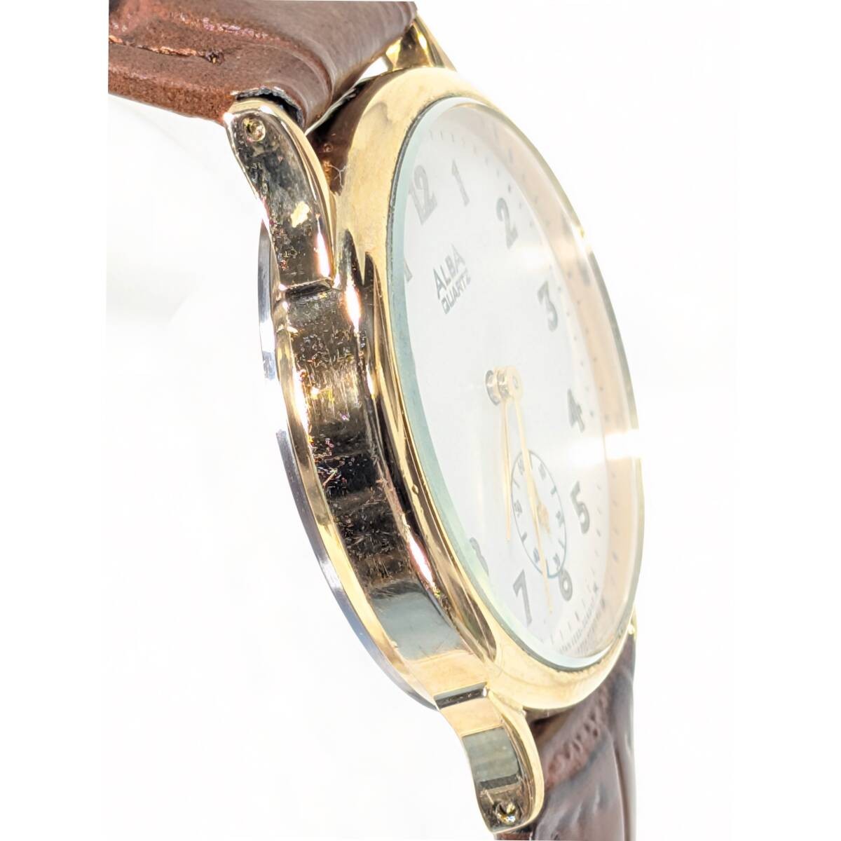 Seiko ALBA Small Second Men’s Battery and Belt Replaced Working Model V 06