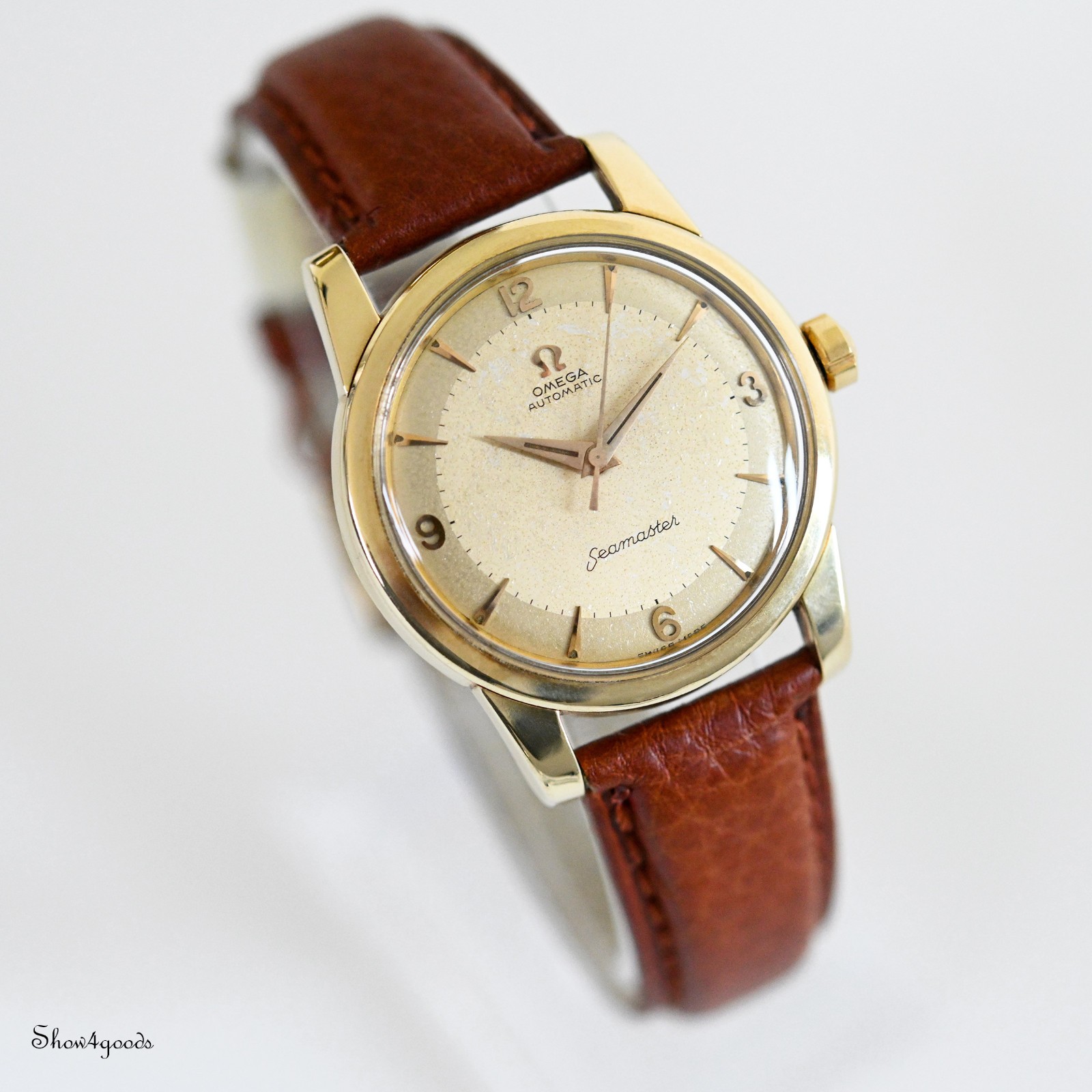 Omega Seamaster Gold caped 2846-2848 SC3 Automatic Cal 501 Overhauled – 1958