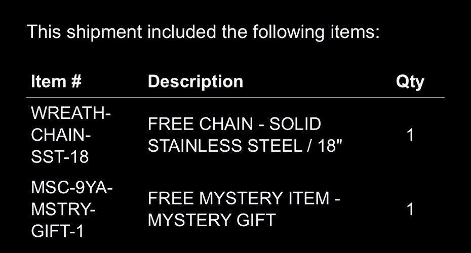 Hard Jewelry UNRELEASED wreath chain Stainless Steel 18in