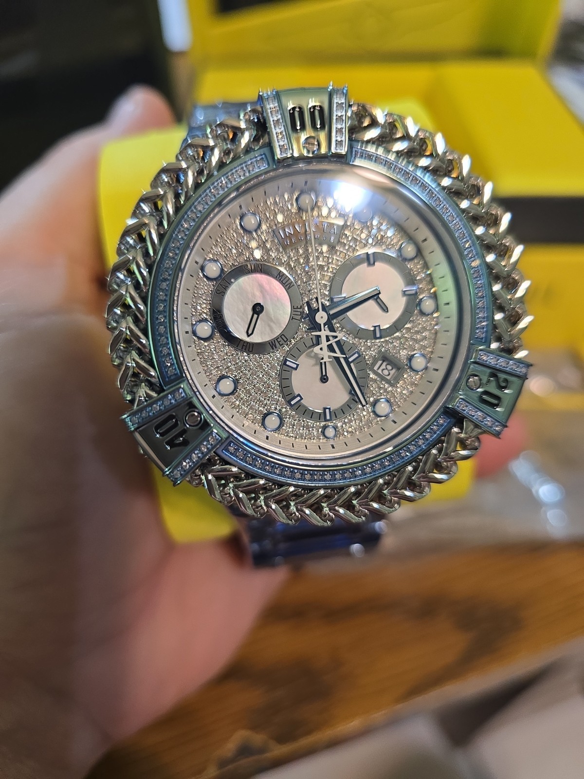New Invicta Reserve Bolt Hercules 34282 Lim Ed Ice Blue Ronda Z60 539 Gen Diamon