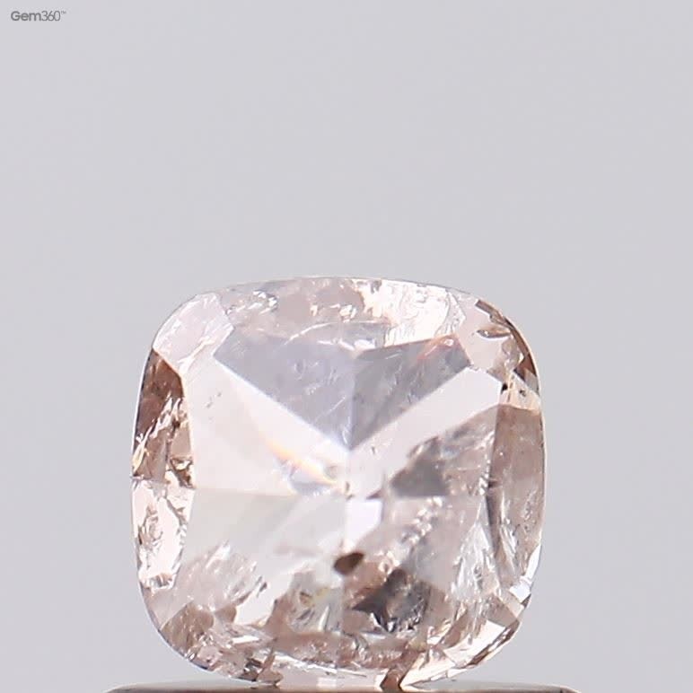 0.80 CT Very Light Brown Color Cushion Shape Diamond | Engagement Ring