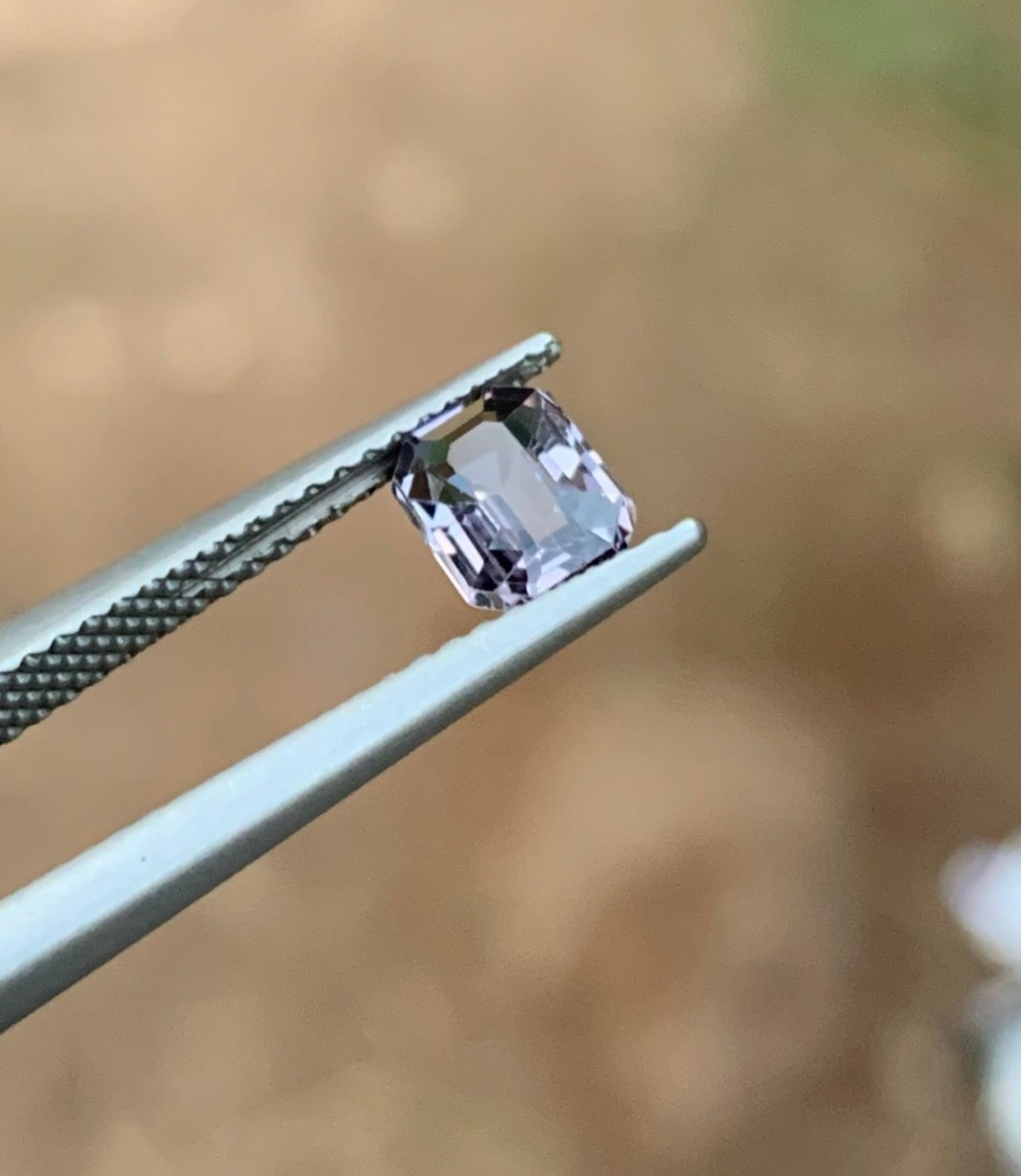 Natural Burma Spinel – 0.870ct Lavander Color – 7mm Emerald Cut – Loose Gemstone