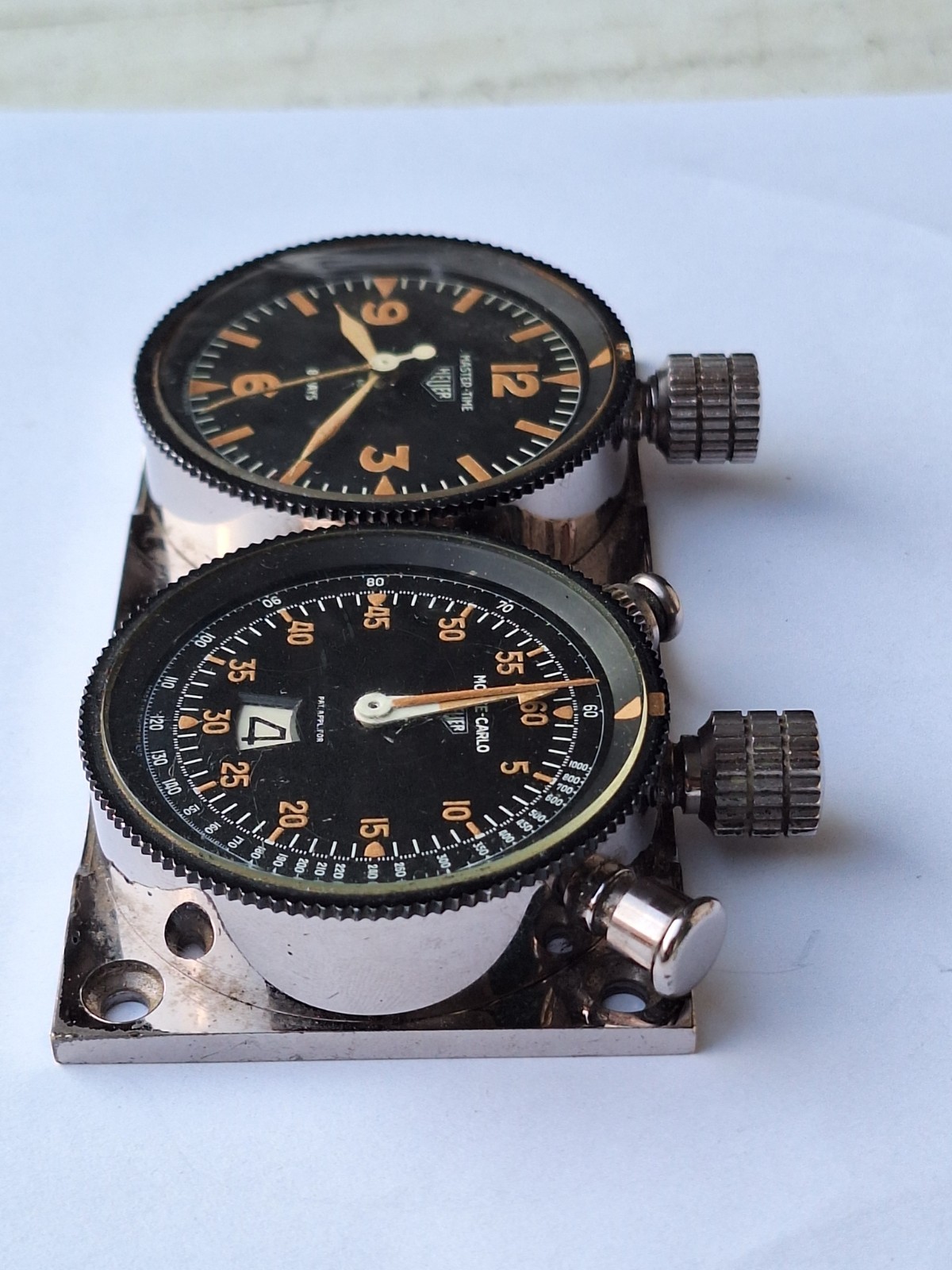 Heuer Master – Time Clock Monte Carlo Chronograph Chronograph Timer Rally Watch