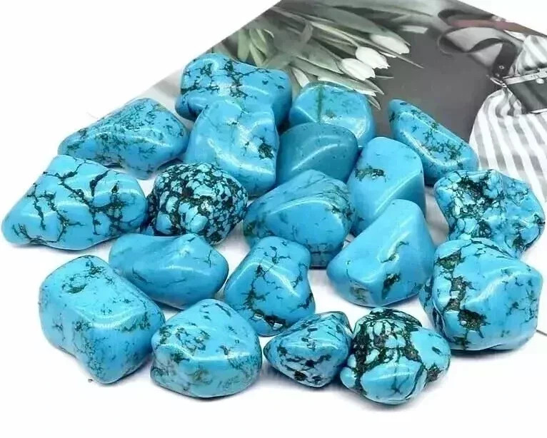 EGL Certified 1000+Ct Natural Arizona Turquoise Blue Tumble 10-12 Pcs Loose Gem
