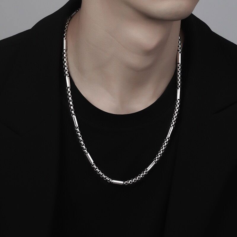 1.5/2/2.5/3mm Man’s Stainless Steel Barrel Square rolo Box Chain Necklace Link