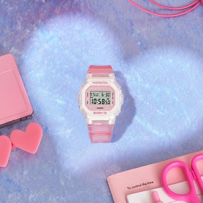 Casio BABY-G BGD-565GC-4JF Glitter Colors Skeleton Pink Digital Women’s Watch