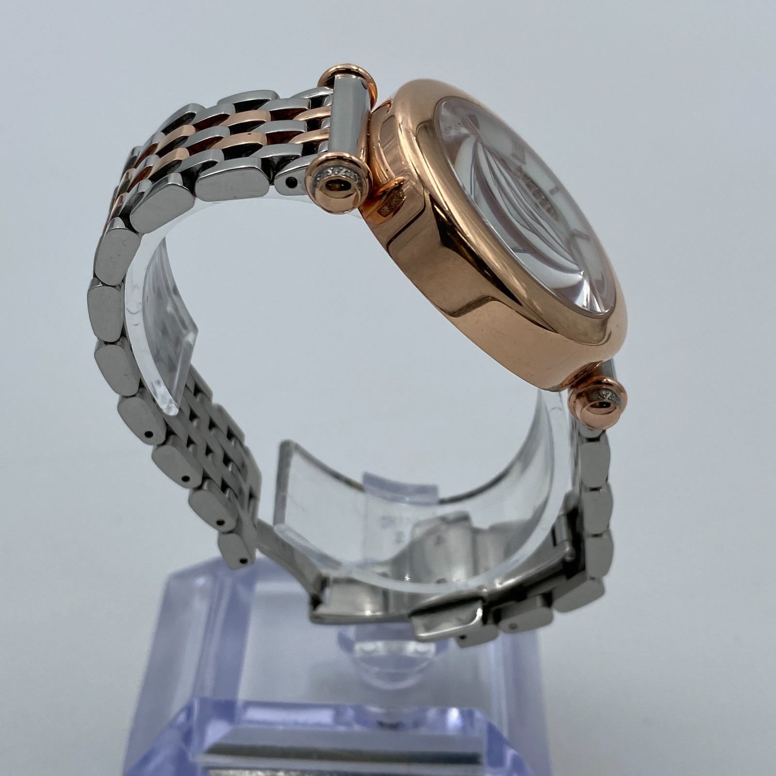 Michele Diamond Caber Mid Watch Gold Two Tone