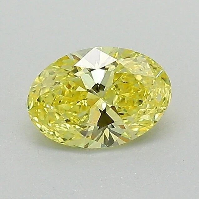 5.10 CT Natural Yellow Diamond 10×12 MM 1 Pcs Oval Cut VVS1 D Grade Certified X4