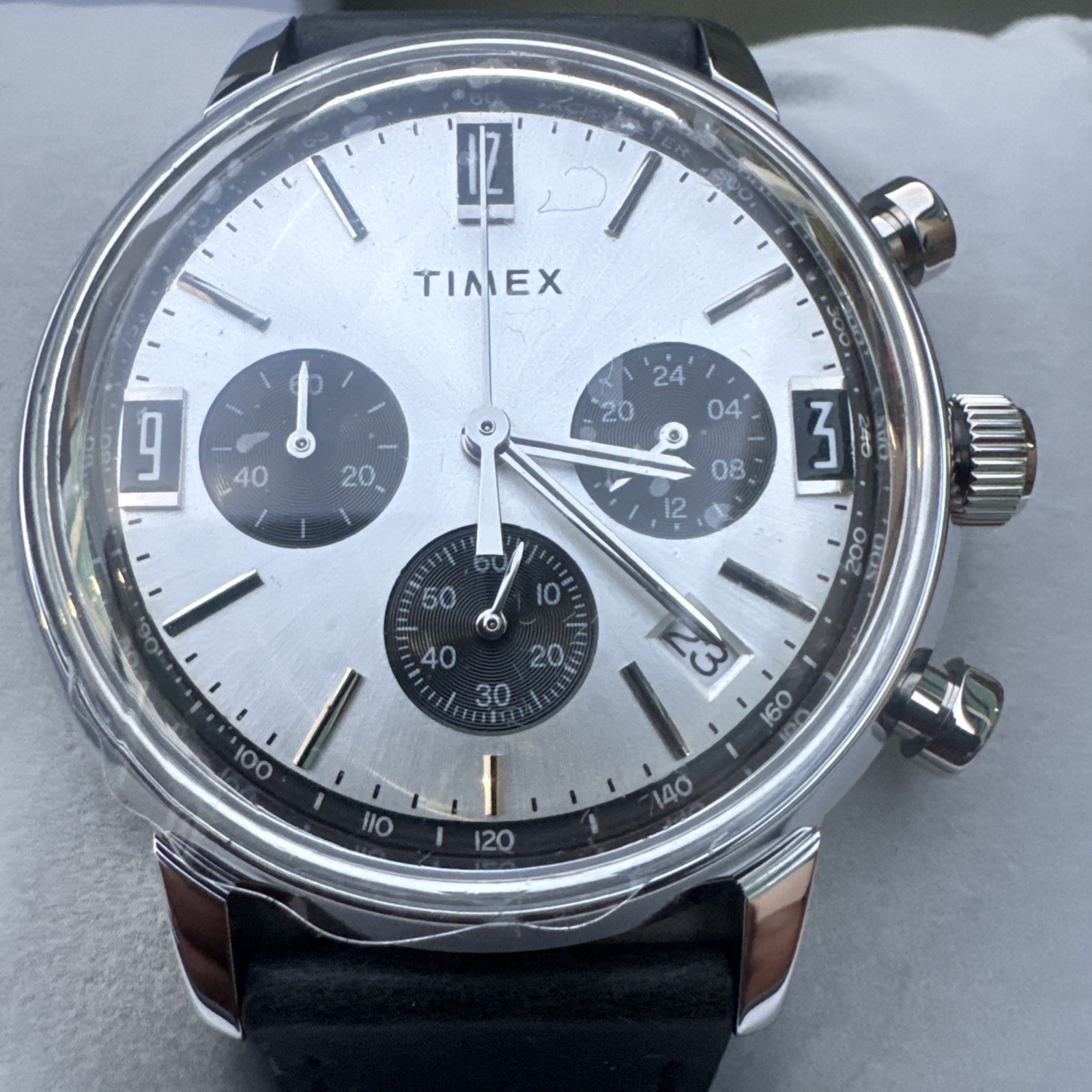 Timex Marlin Chronograph Quartz Silver Dial Men’s Watch TW2W10300