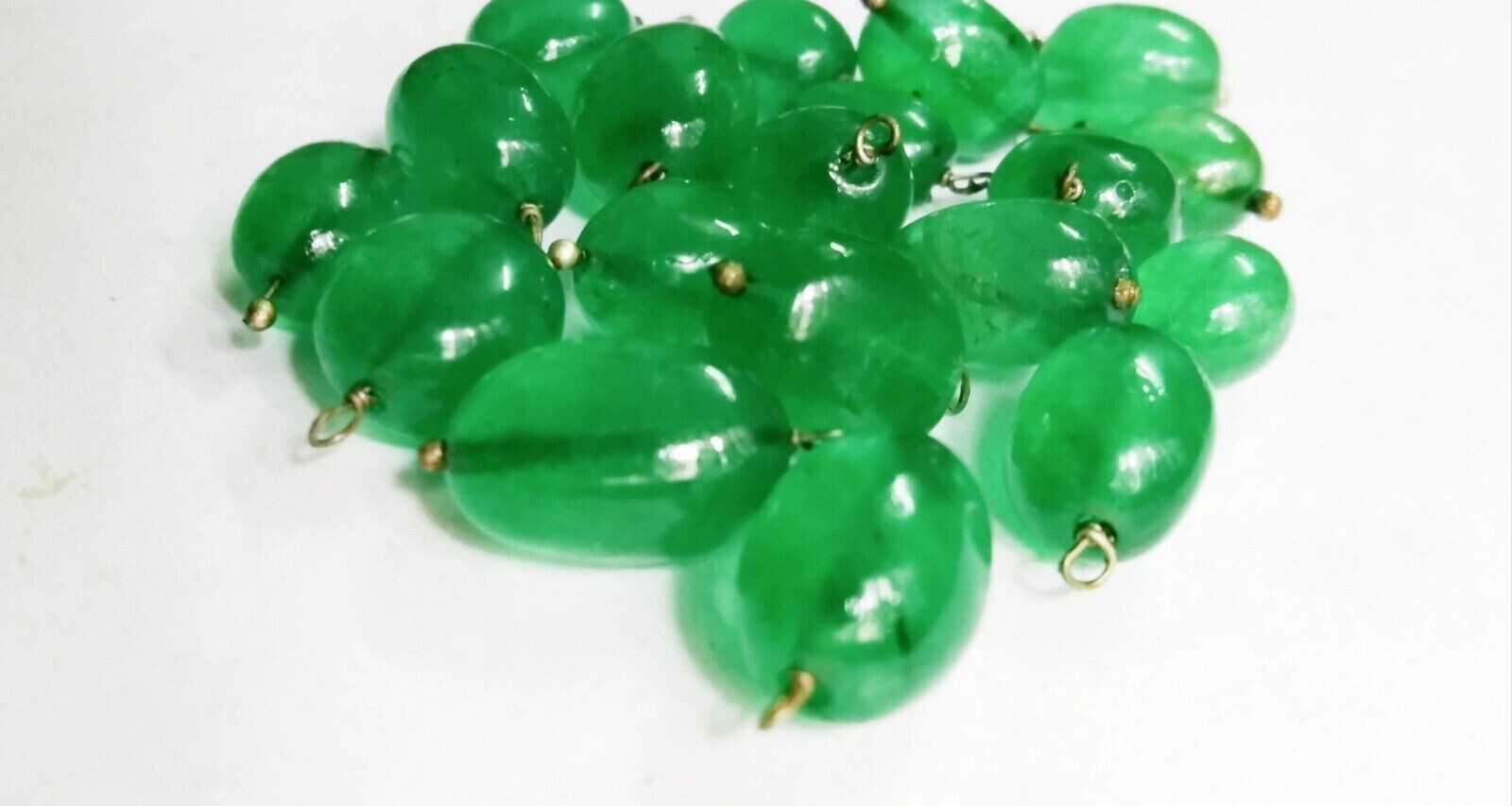 Emerald Quartz Oval Smooth 10X14 mm Loose Gemstone Beads 25 Pecs