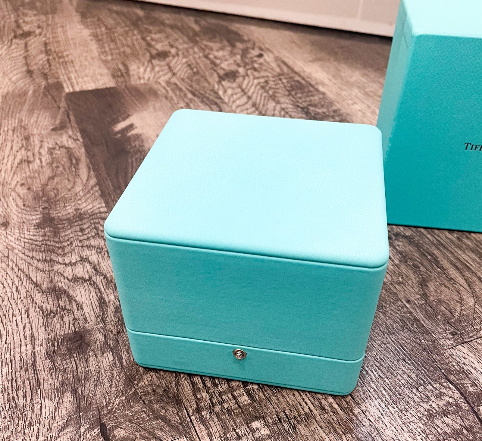 Tiffany & Co Large Blue Leather Bracelet/Watch Presentation Gift Box & Case