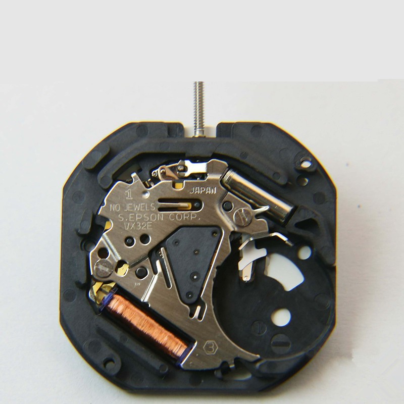 Quartz Watch Movement W/ Stem& Battery Replacement Part For Japan Miyota VX32E